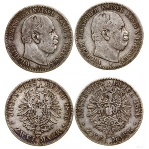 Deutschland, Satz von 2 x 2 Marken, 1876