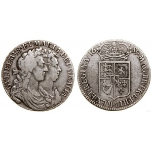 Wielka Brytania, 1/2 korony, 1689