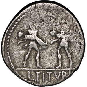 Republika Rzymska, L. Titurius L. f. Sabinus 89 p.n.e., denar 89 p.n.e., Rzym, 