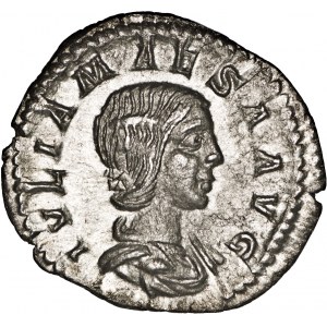Cesarstwo Rzymskie, Julia Maesa, babka Heliogabala i Sewera Aleksandra, denar, 218-222 r., Rzym