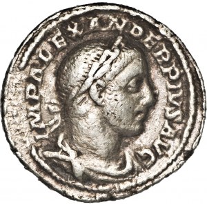 Cesarstwo Rzymskie, Aleksander Sewer (222-235), denar 231-235, Rzym