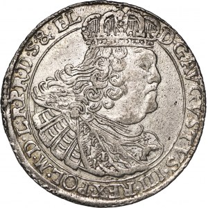 August III Sas (1733–1763), ort, 1760, Gdańsk, 