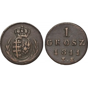 Księstwo Warszawskie (1807-1815), zestaw dwóch monet, 
