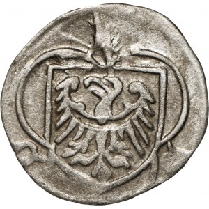 Śląsk, Księstwo Legnicko-Brzeskie, Ludwik II Brzeski (1399-1436), halerz ok. 1430, Brzeg