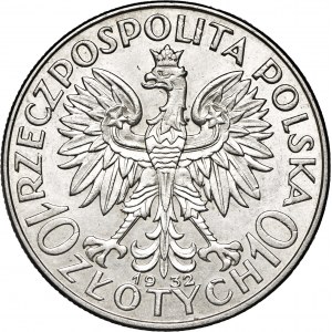 II RP, 10 złotych, 1932, bez znaku mennicy, Par. – 120b