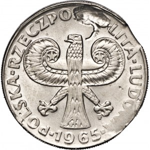 PRL, 10 złotych, 1965, Par.1 – 229, DESTRUKT,