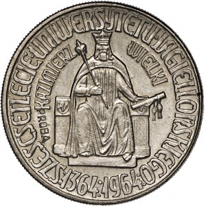 PRL, 10 złotych, 1964, PRÓBA, napis wklęsły PRÓBA, 