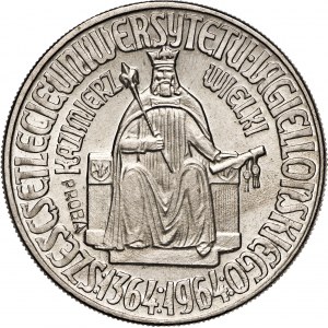 PRL, 10 złotych, 1964, PRÓBA, napis wklęsły PRÓBA, 