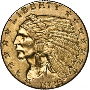 USA, 2 ½ dolara, 1925, Indianin