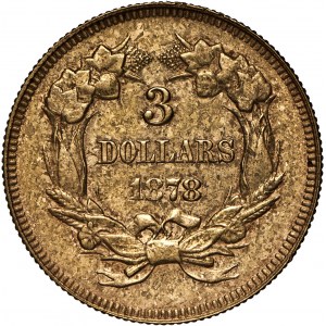 USA, 3 dolary, 1878