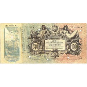 Lwów, Asygnata kasowa, 100 koron, 1915