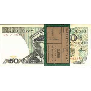 Paczka bankowa, 50 złotych, 1988, 