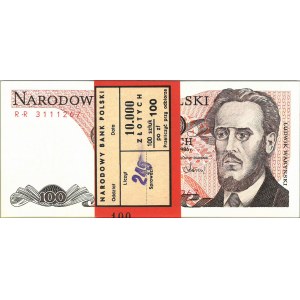 Paczka bankowa, 100 złotych, 1986