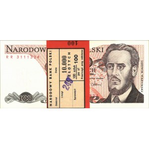 Paczka bankowa, 100 złotych, 1986