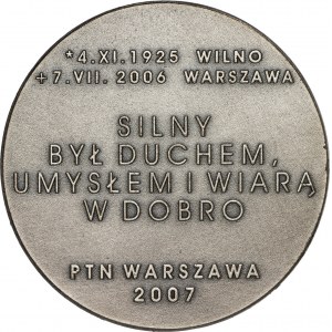 Ryszard Kiersnowski, 2007, PTN O/Warszawa, brąz srebrzony