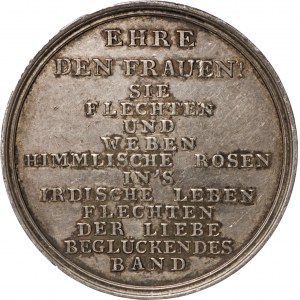 Medal na cześć kobiet , ok. 1800, srebro