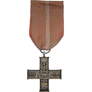 Krzyż Kampanii Wrześniowej 1939 r. ze wstążką, 39 x 39 mm