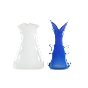 Set of two vases Tarnowiec Glassworks
