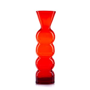 Die sogenannte Schneemann-Vase - entworfen von Kazimierz KRAWCZYK (geb. 1948) - Kunstglashütte Barbara in Polanica-Zdrój