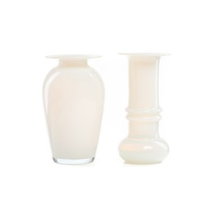 A pair of vases - designed by Jan Sylwester DROST, Ludwik FIEDOROWICZ - Staszic Art Glassworks.