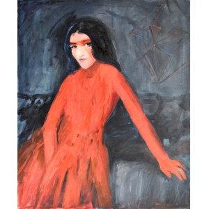 Joanna RUSINEK-KALKOWSKA (geb. 1979), Rotes Kleid, 2014