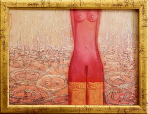 Małgorzata SEWERYN (ur. 1971), Różowy akt w deszczu, 2010