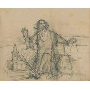 Jan Matejko, Sketch for the painting ASTRONOM KOPERNIK, ca. 1871