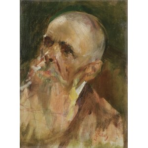 Julian Fałat, PORTRET MĘŻCZYZNY, przed 1900