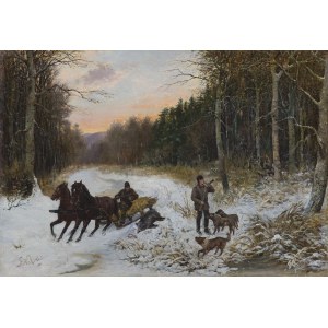Stanislaw Wolski, THE END OF THE HUNT, 1891