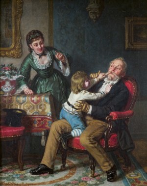 Leopold Loeffler, SZKODA WĄSÓW, ok. 1871