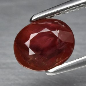 Szafir Naturalny 1.54 ct. 6.7x5.5 mm. Mozambik - video