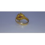 RING WITH NATURAL RUBIN AND DIAMONDS - 585 gold - video.