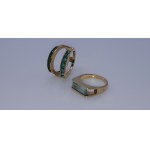 einzigartiger Ring mit natürlichen Smaragden - Video