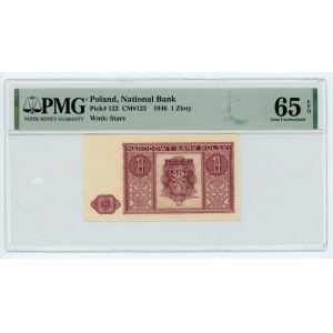 1 gold 1946 - PMG 65 EPQ