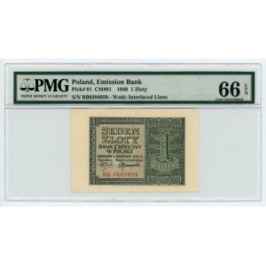 1 gold 1941 - BB series - PMG 66 EPQ