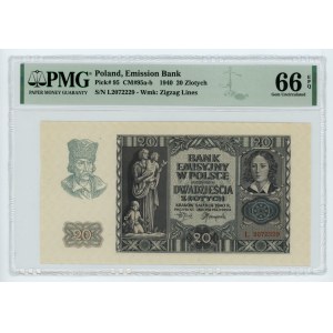20 gold 1940 - L series - PMG 66 EPQ