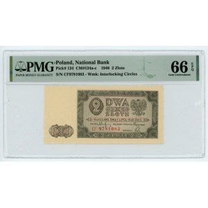 2 Gold 1948 - Serie CF - PMG 66 EPQ