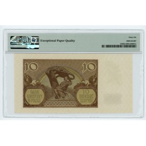 10 złotych 1940 - seria J - PMG 66 EPQ