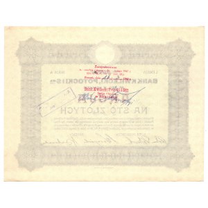 Bank KWILECKI, POTOCKI &amp; S-ka - 100 zlotys 1927 - Issue I