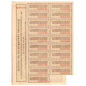 Bond of 100 Polish marks 5% 1920r