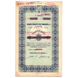 Polský obchodní spolek, 25x 140 mkp 1921, číslo 5