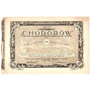 Chodorów Przemysł Cukrowniczy, Em.2 - 100 złotych 1928 .