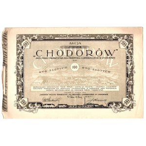 Cukrovarnický průmysl Chodorów, Em.2 - 100 zlotých 1928 .