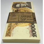 Paczka bankowa 20.000 złotych 1989 seria AN ( 100 sztuk)
