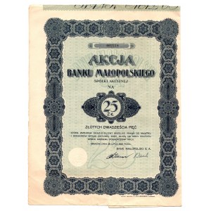 Bank Małopolski Sp. Akc., 25 zlotých 1925