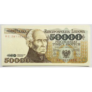 20 Stück 50.000 Zloty 1989 Serie AC