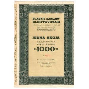 Silesian Electrical Works, PLN 1,000 1939