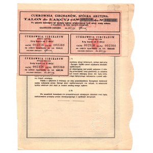 Cukrownia CIECHANÓW SA - 5 x 100 zlotys 1931