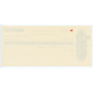 Narodowy Bank Polski - WZÓR czeku w języku francuskim Nr 0000000