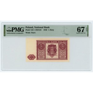 1 złoty 1946 - PMG 67 EPQ